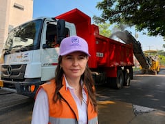 Luz Adriana Vásquez, secretaria de Infraestructura de Cali, se refirió a la llegada de la maquinaria amaerilla en Cali.