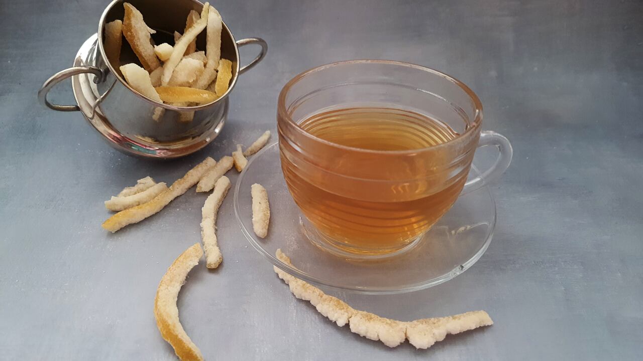té de cáscara de naranja