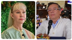 Dilian Francisca Toro y Gustavo Petro.