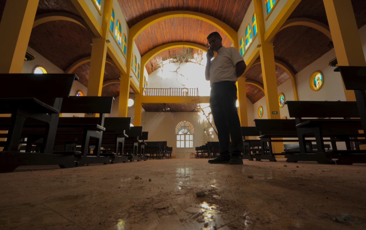 La Parroquia Nuestra Señora del Perpetuo Socorro hace parte de los templos del Valle del Cauca afectados por el terremoto del 10 de agosto