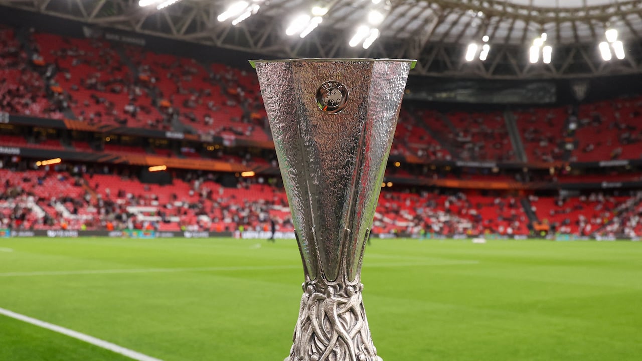 Imagen del trofeo de la UEFA Europa League.