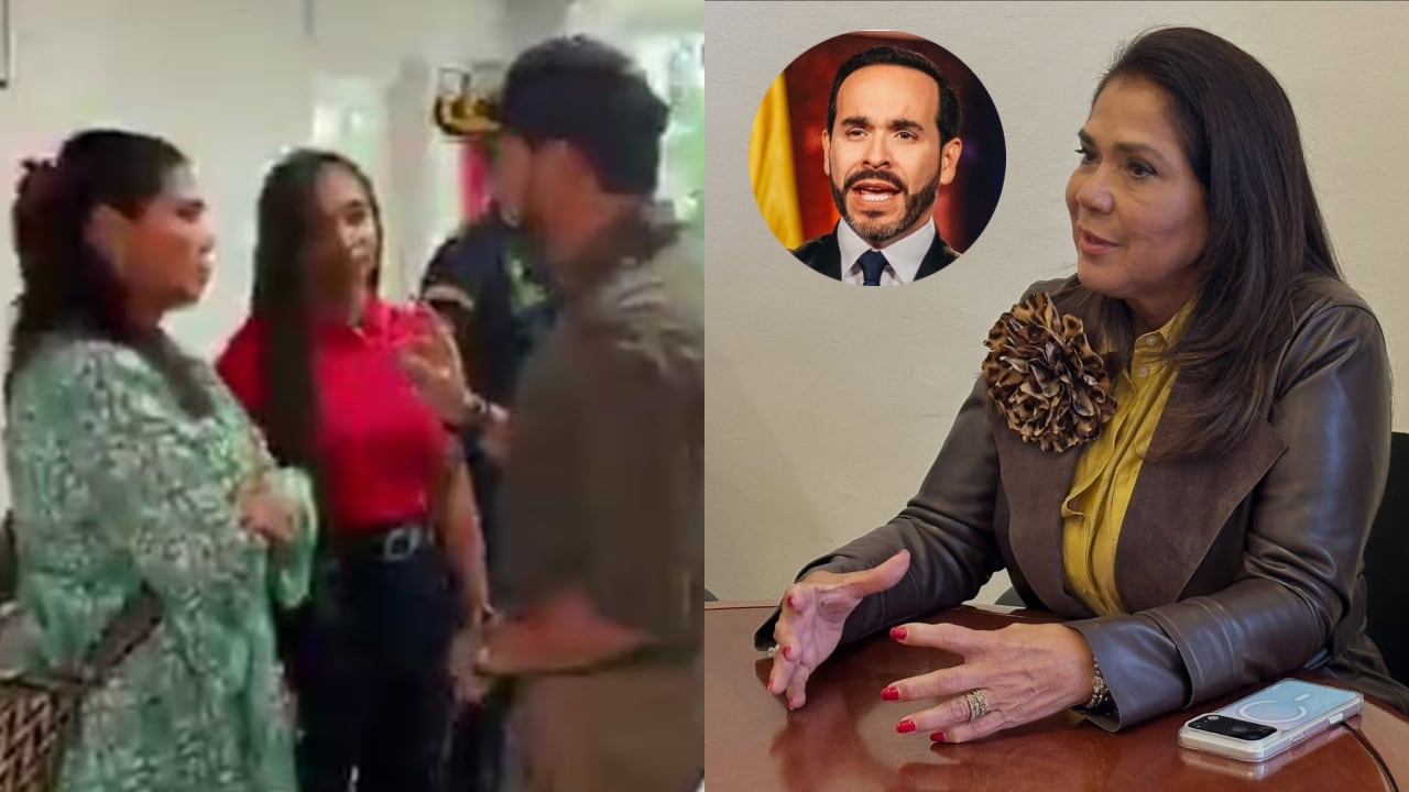 Elizabeth Jay-Pang Diaz y el presidente Abelardo De La Espriella.