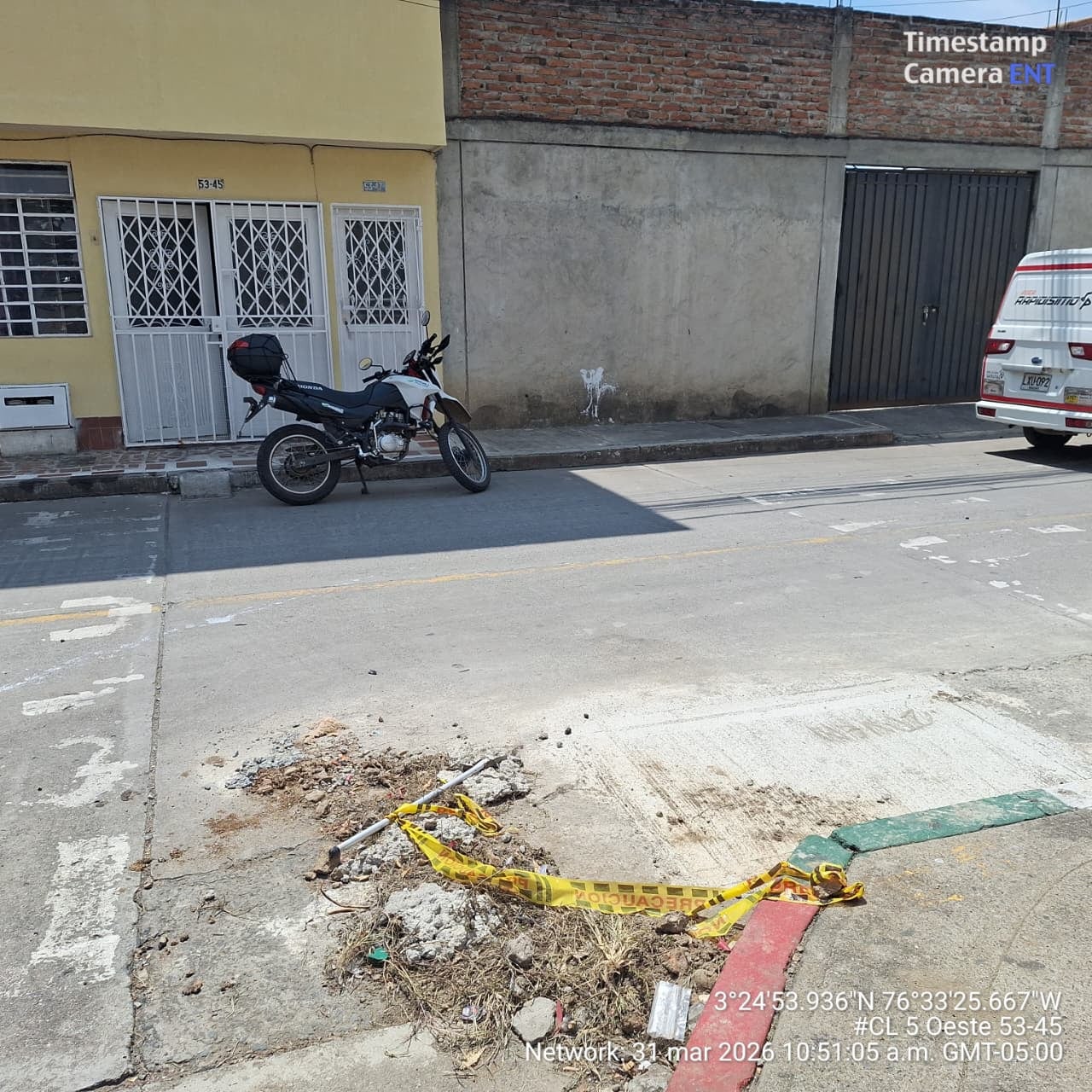 La reparación del hueco puso fin a los riesgos para motociclistas que transitaban por este sector.