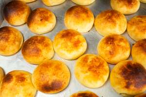 Delicious Colombian pandebonos - Traditional cheese bread