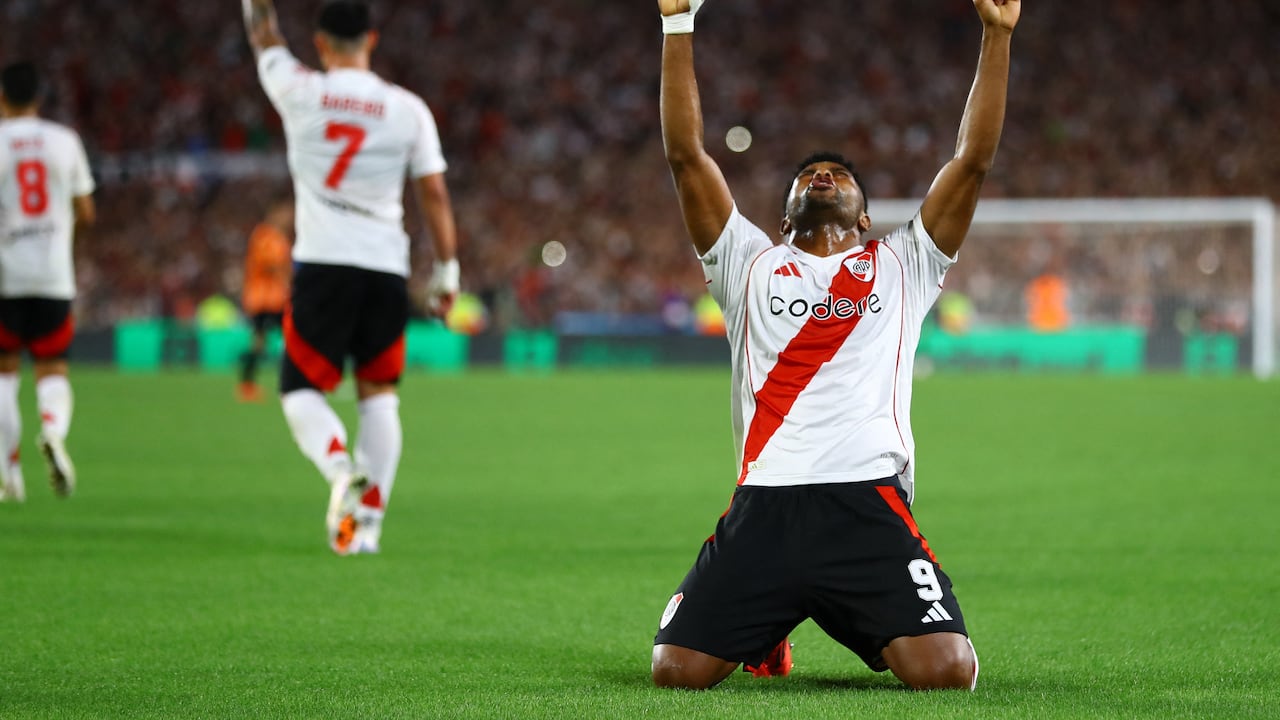 Miguel Ángel Borja volvió a marcar con la camiseta de la River Plate