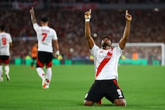 Miguel Ángel Borja volvió a marcar con la camiseta de la River Plate