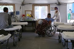 El hospital de campaña tendrá capacidad para atender hasta 150 pacientes diarios.