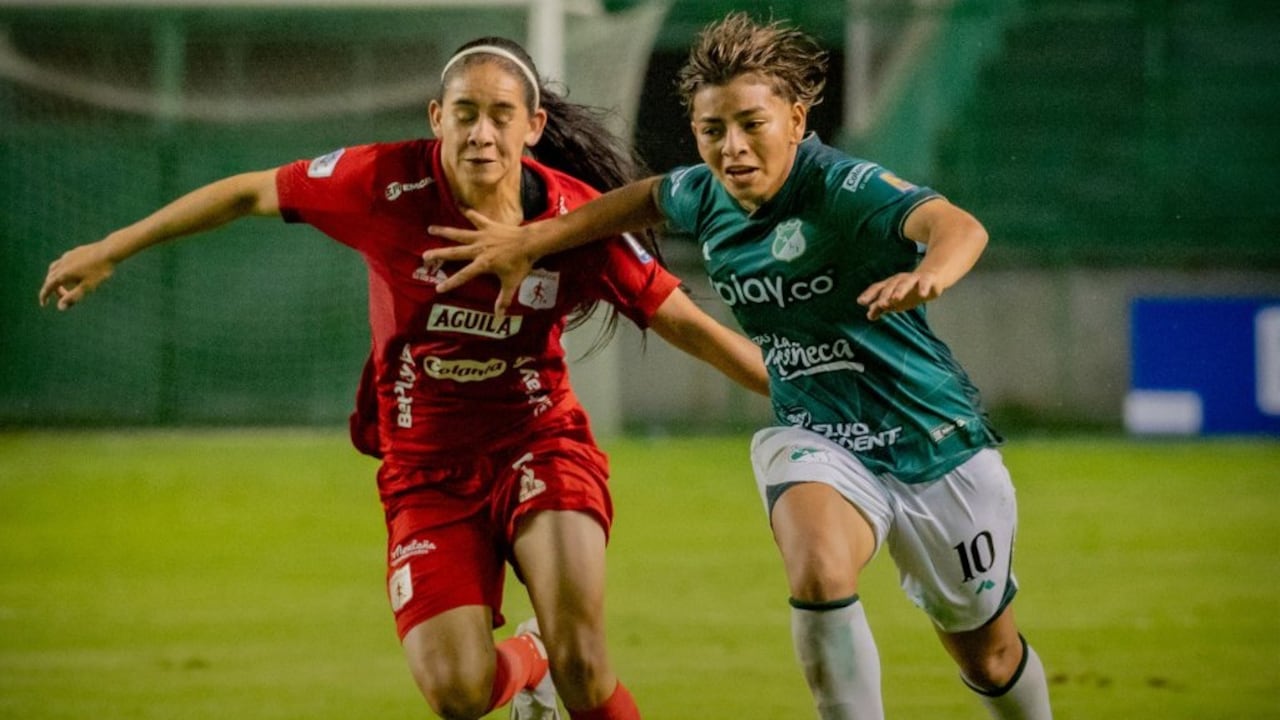 Imagen del partido de la fecha 2 de la Liga Femenina entre Deportivo Cali y América de Cali.