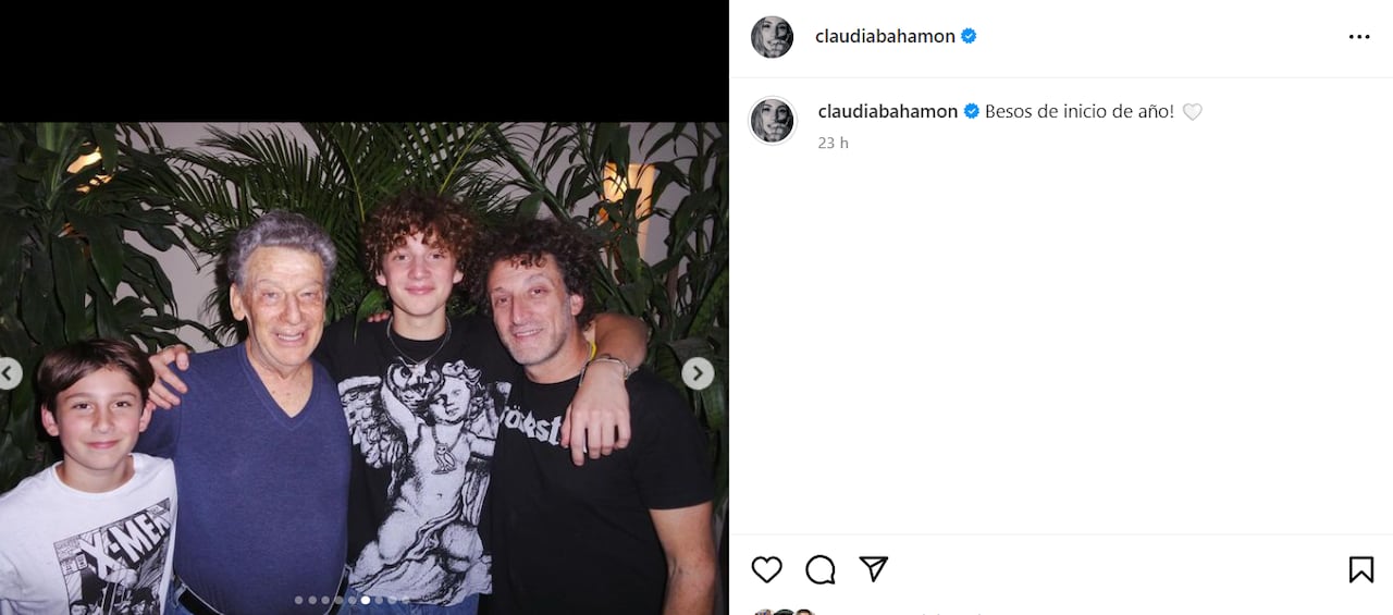 Hijos y esposo de Claudia Bahamón posaron en tiernas fotos para celebrar el fin de año.