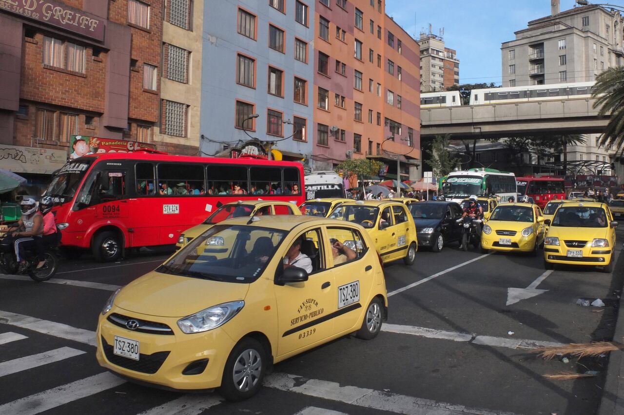 Una vista de las calles de Medellín