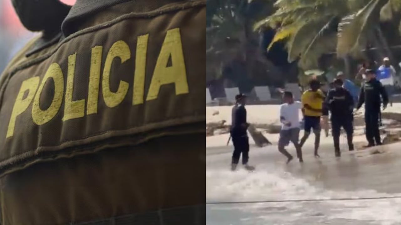 Dos policías heridos tras ataque en una de las playas más concurridas de San Andrés