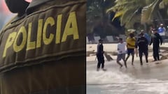 Dos policías heridos tras ataque en una de las playas más concurridas de San Andrés