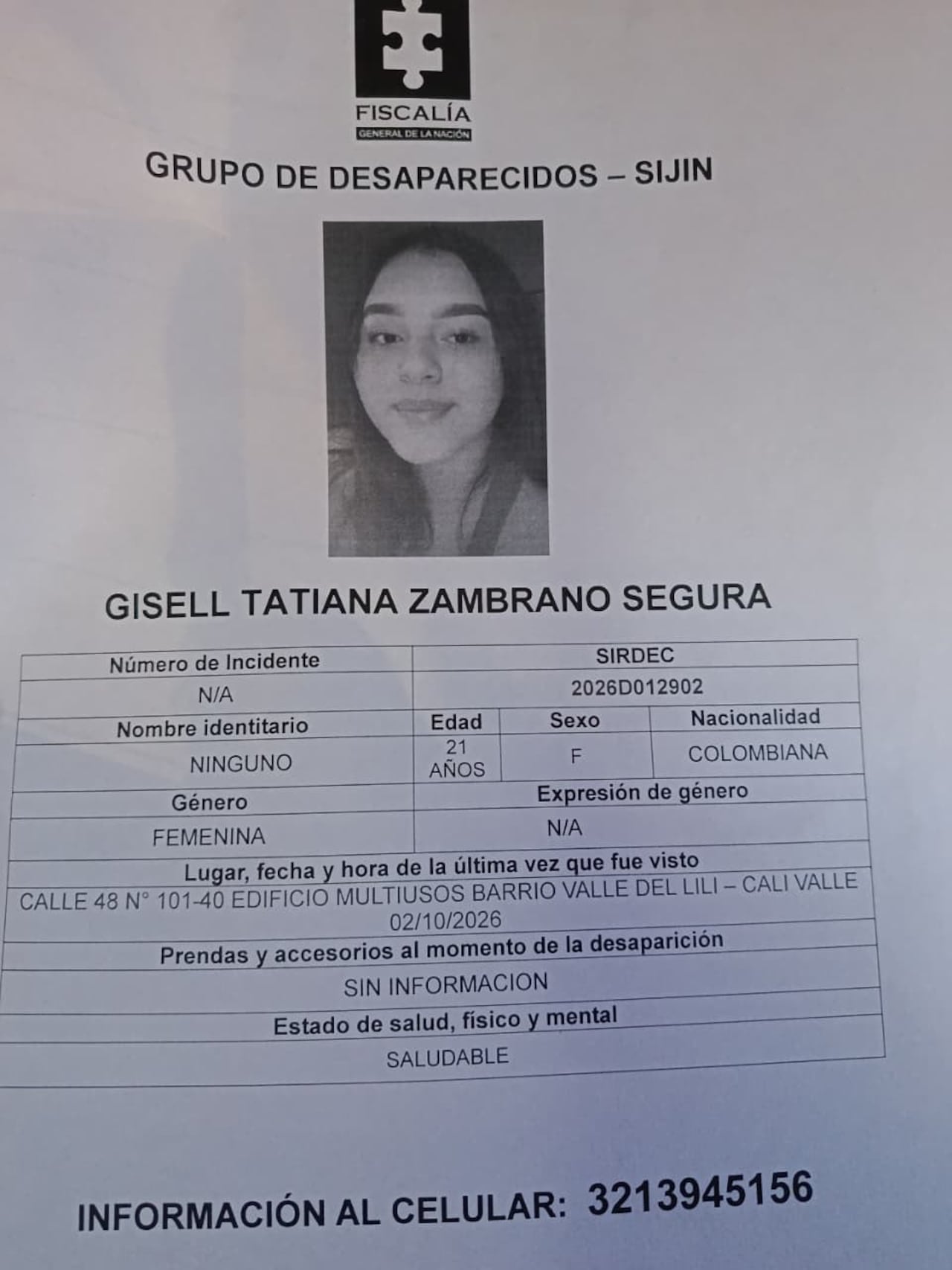 Autoridades y familiares hacen un llamado a la ciudadanía para que suministre información que permita dar con el paradero de las dos jóvenes desaparecidas, por eso comparten estas imágenes.