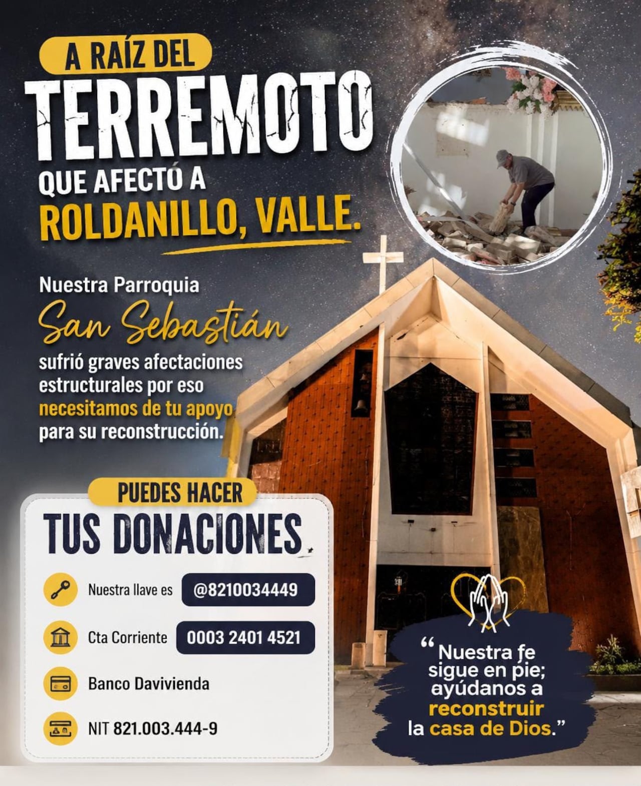 El 1 de noviembre se realizarán varios eventos para recuperar la Iglesia y el cementerio municipal de Roldanillo, Valle.