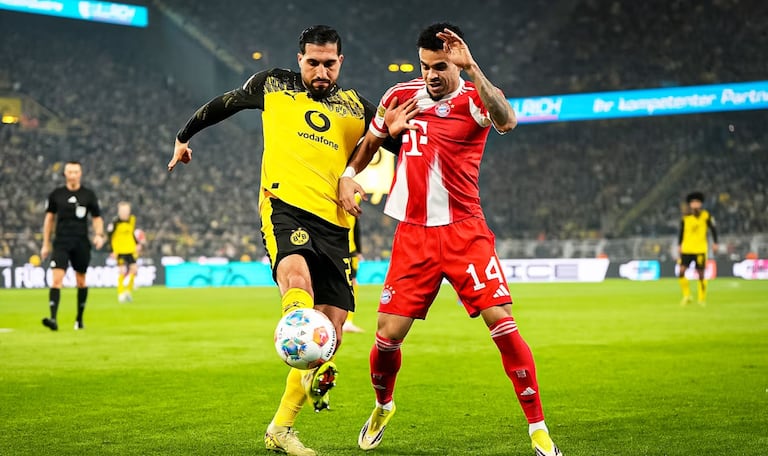 Luis Díaz en el clásico alemán.