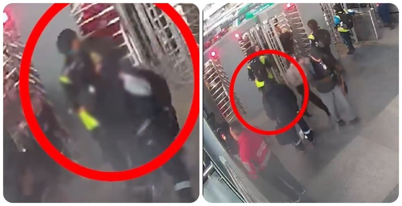 Agresión en TransMilenio: Capturado tras atacar a guarda de seguridad por evadir el pasaje.