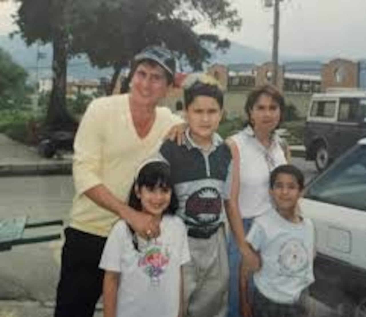 El Loco Quintero y su familia.
