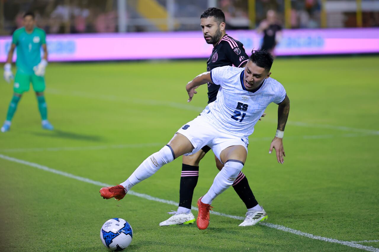 Imagen del partido entre El Salvador y el Inter Miami.