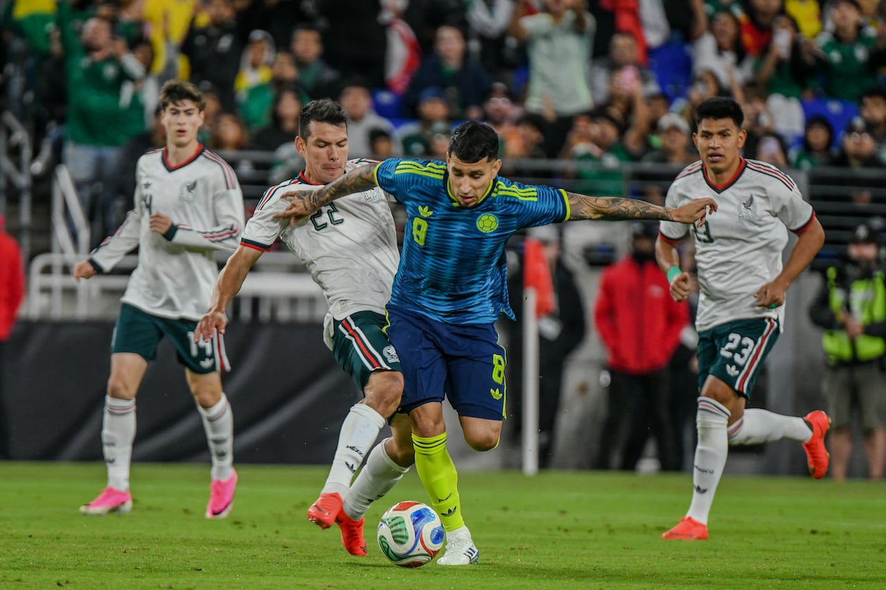 Momento del partido amistoso entre Colombia y México, en Baltimore, por la Fecha FIFA de septiembre y octubre.