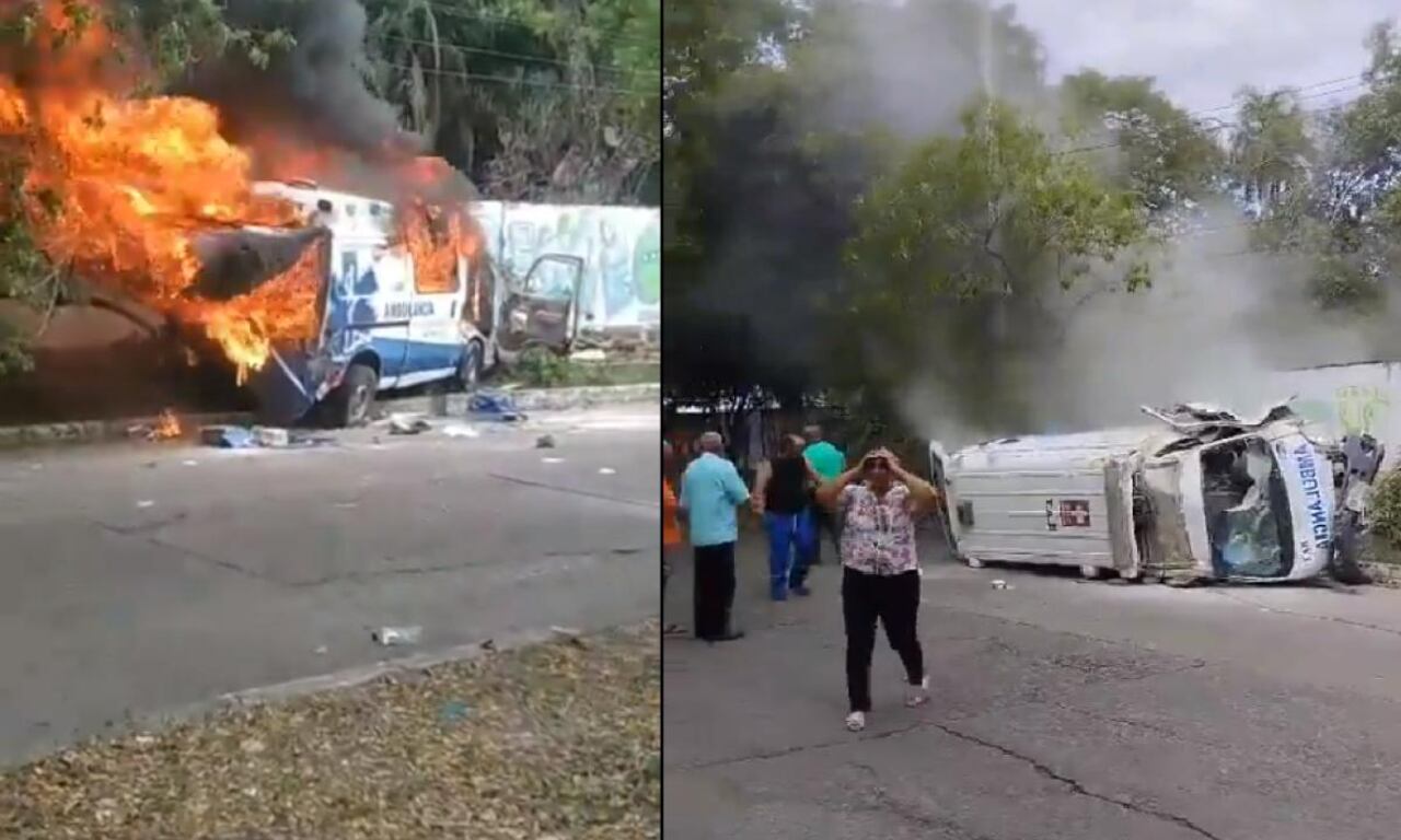 Accidente ambulancia en Neiva