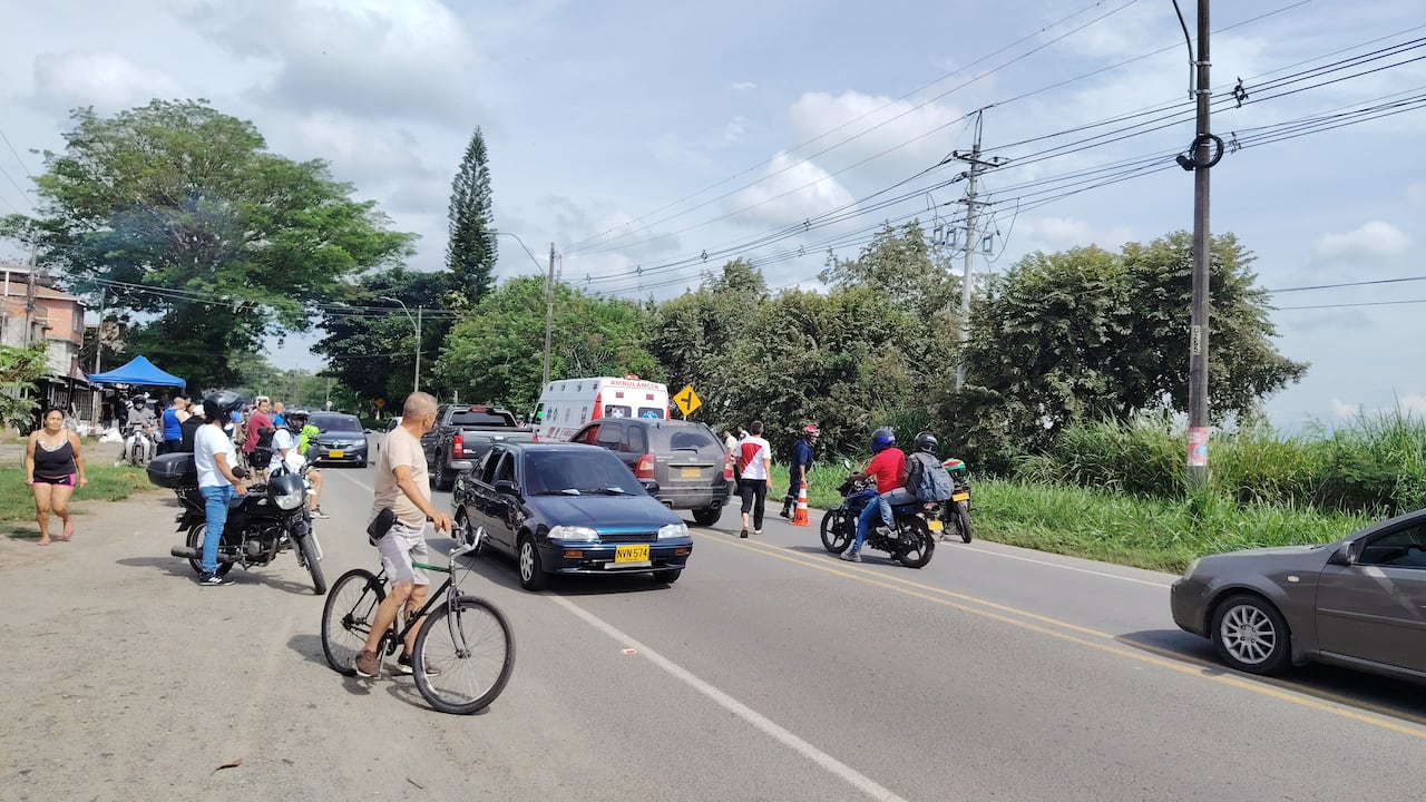 Grave accidente en la vía Palmira–Pradera