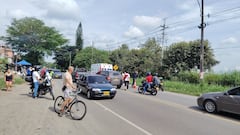 Grave accidente en la vía Palmira–Pradera