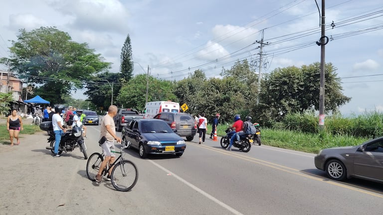 Grave accidente en la vía Palmira–Pradera