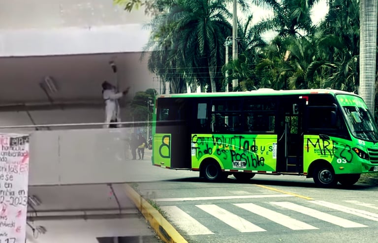 Un grupo de encapuchados protagonizó actos de vandalismo este martes en el campus y sus alrededores.