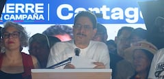 El candidato presidencial Iván Cepeda cerró su campaña en Cartagena.