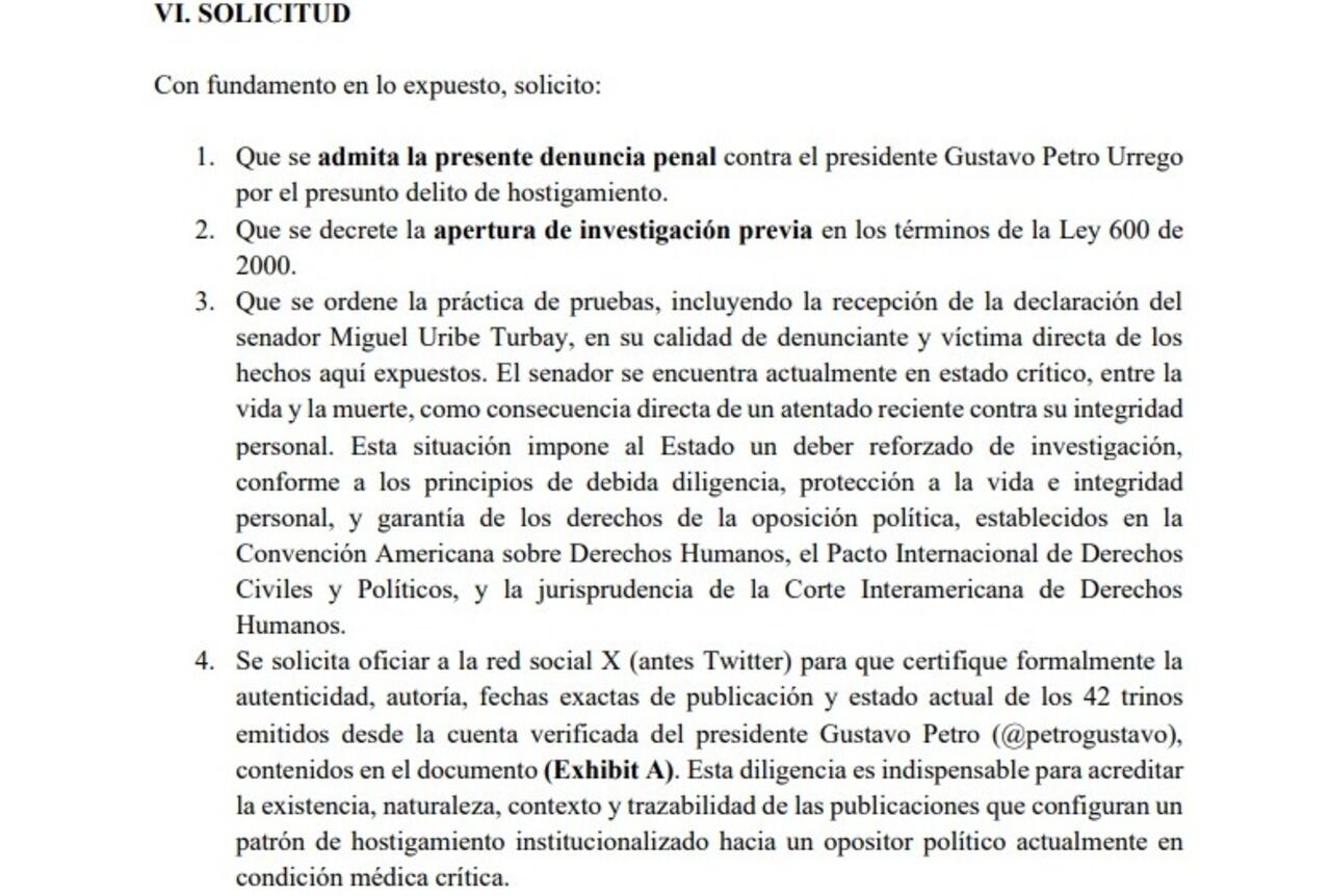 Esta fue la denuncia que se interpuso ante el presidente Gustavo Petro.