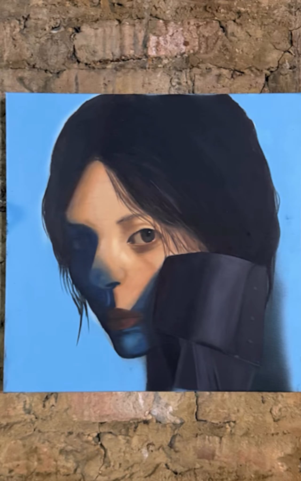 La obra de Agustina Gear, artista plástica argentina. Ella aseguró que la residencia le dejó "una forma distinta de pensar la pintura" gracias al intercambio con artistas de otros países.