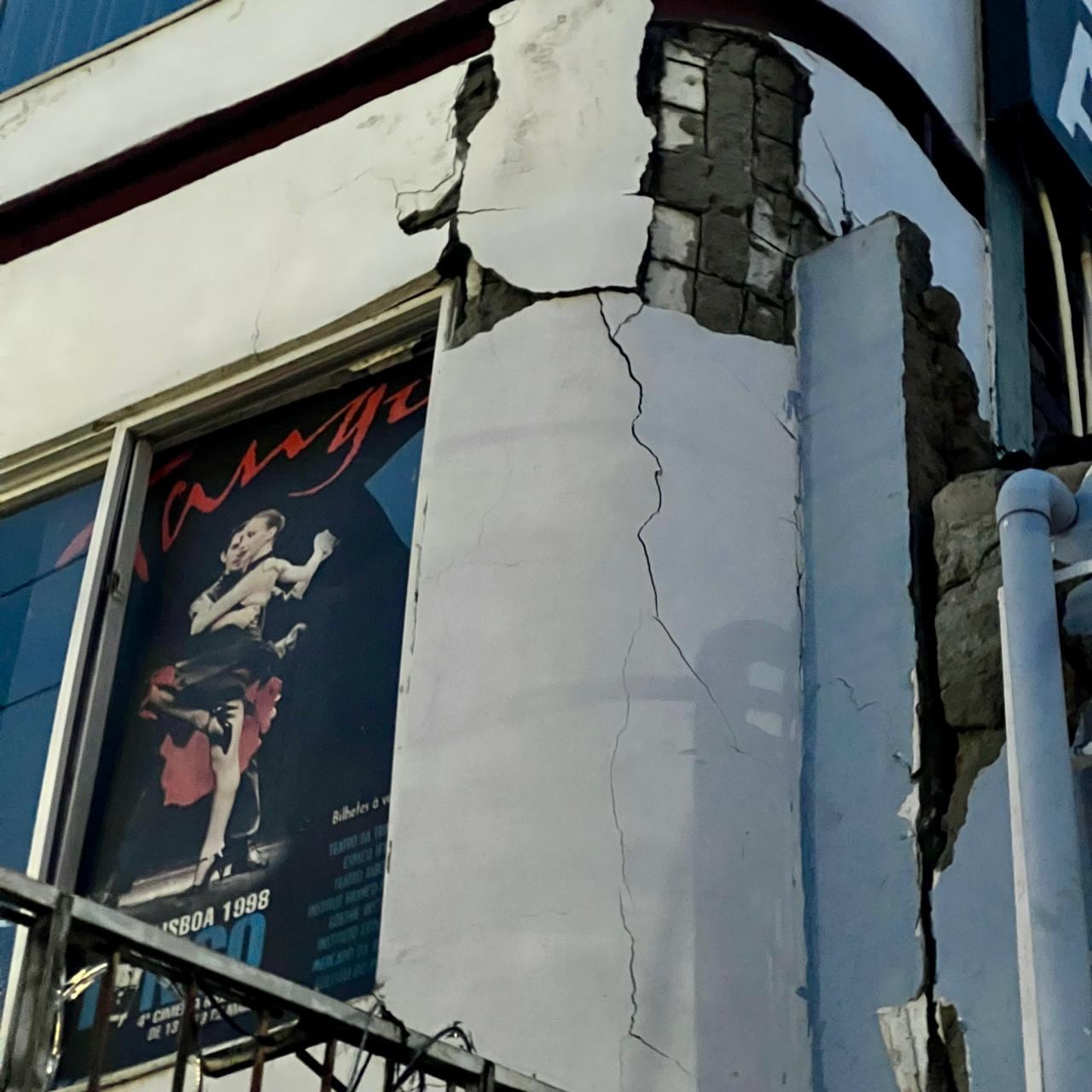 Así luce la fachada de la Escuela de Tango Piazzolla, que ha tenido que cesar actividades.