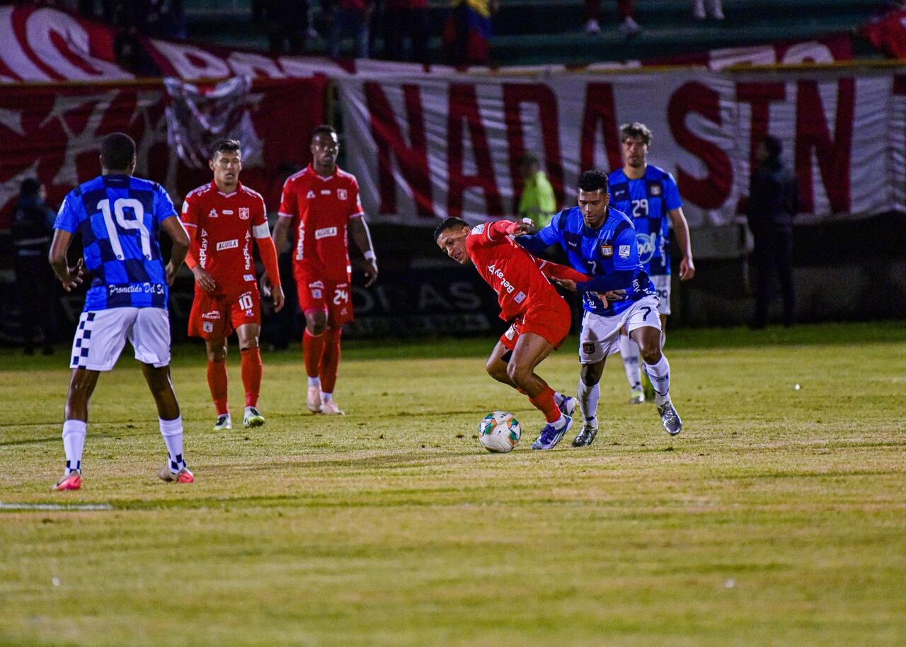 Imagen del juego entre Boyacá Chicó, y América de Cali, por la fecha 18 de la Liga BetPlay 2025-ll.