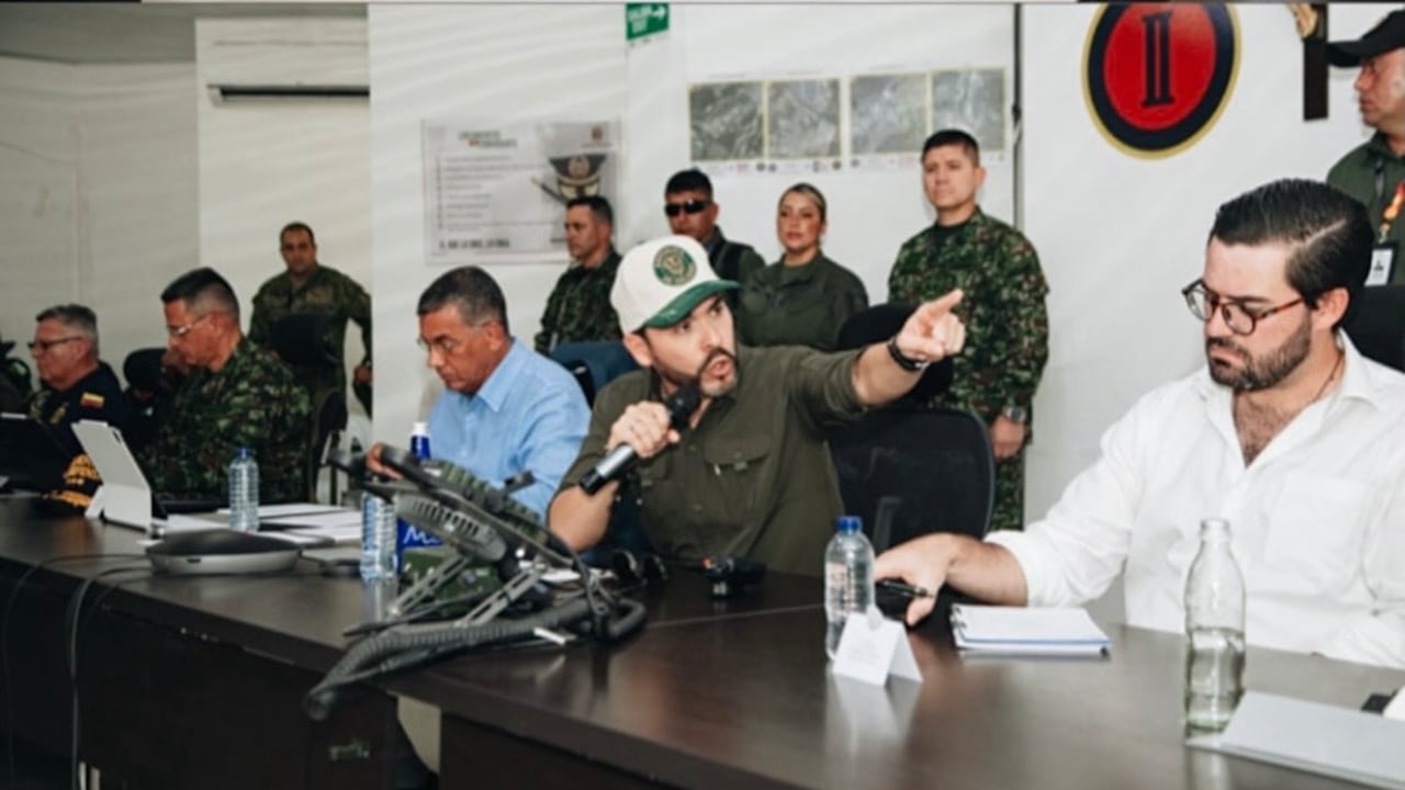 Presidente Abelardo De La Espriella en el consejo de seguridad en Cúcuta.