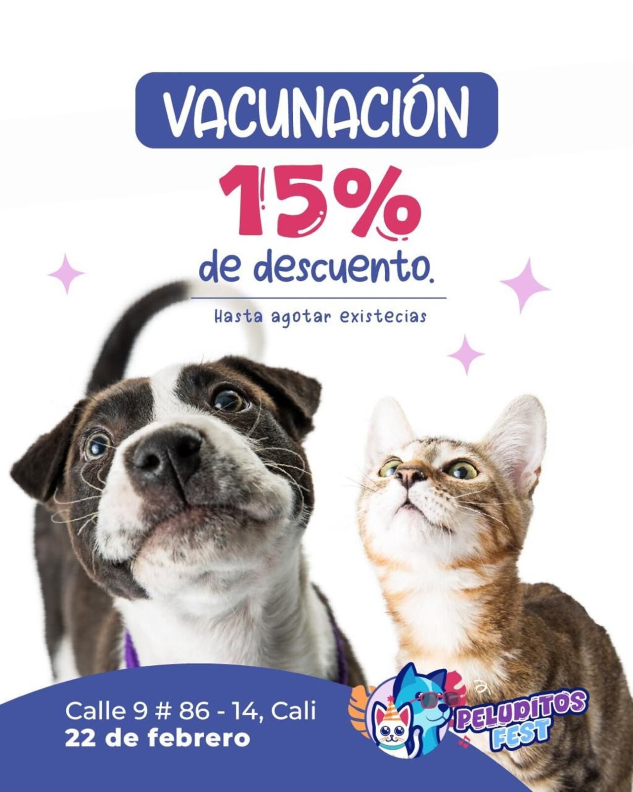 ¡La diversión está asegurada en #PeluditosFest! Venga con tu mascota y disfrute de un día lleno de premios, juegos y amor incondicional.