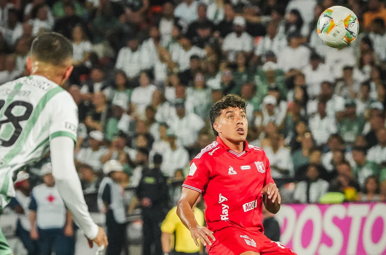 Imagen del partido entre Atlético Nacional y América de Cali por la ida de las semifinales de la Copa Colombia 2025.