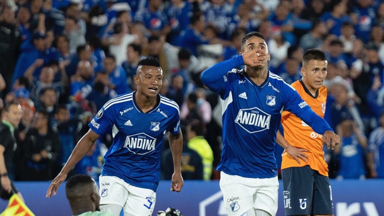 Daniel Cataño autor del segundo tanto de Millonarios.