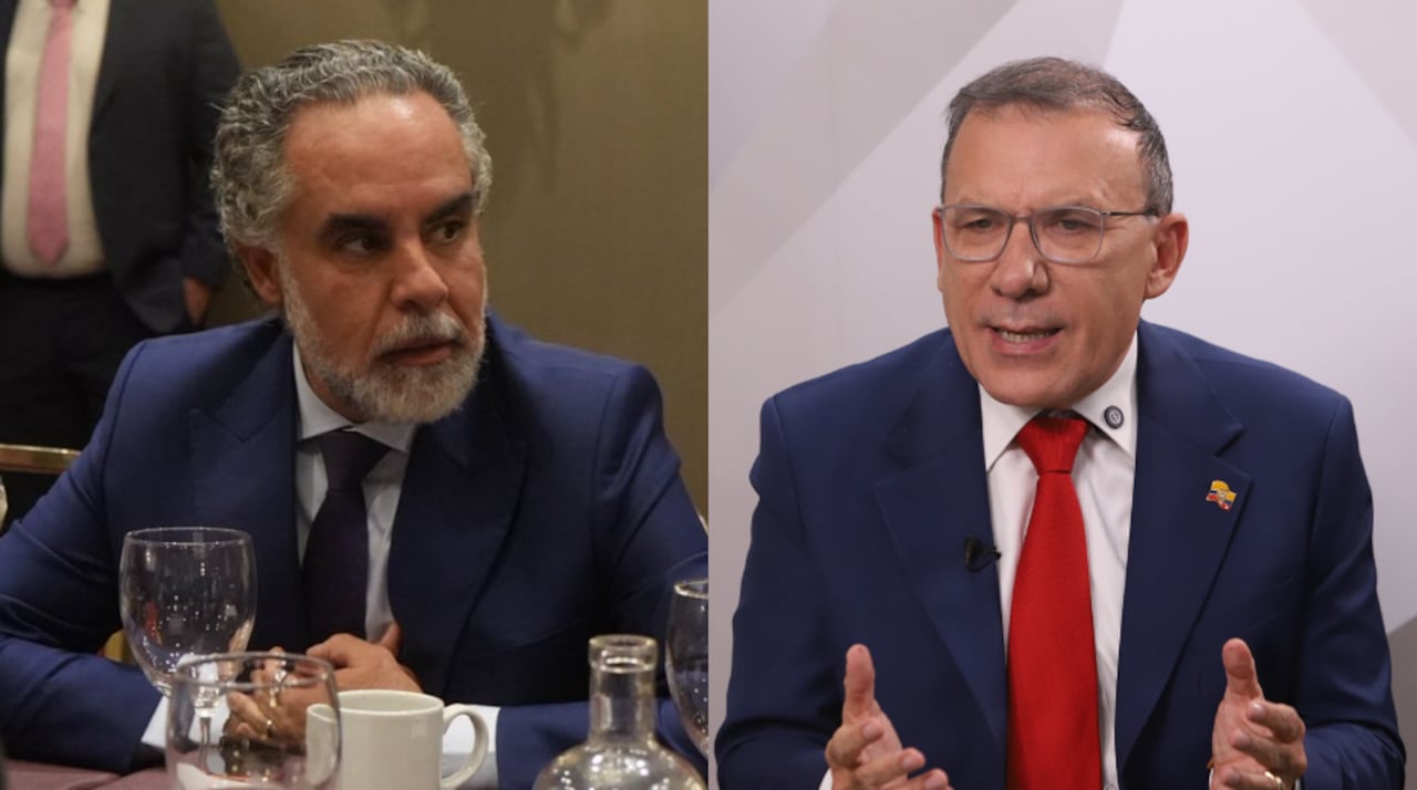 Armando Benedetti, ministro del Interior; y Roy Barreras, precandidato presidencial.