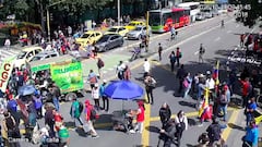 Manifestación afecta la movilidad en Bogotá por la calle 36