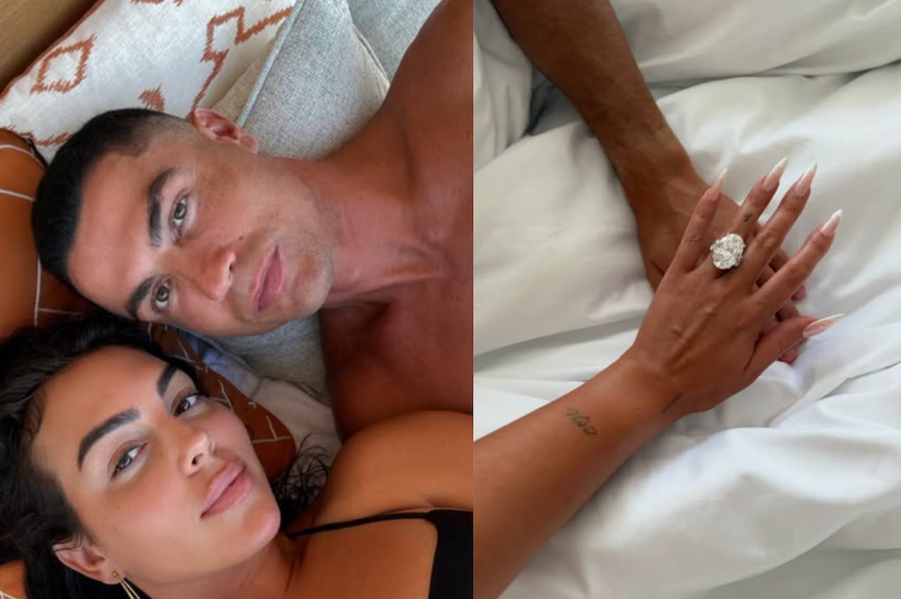 Se revela el precio del anillo de compromiso que Cristiano Ronaldo le dio a Georgina Rodríguez.