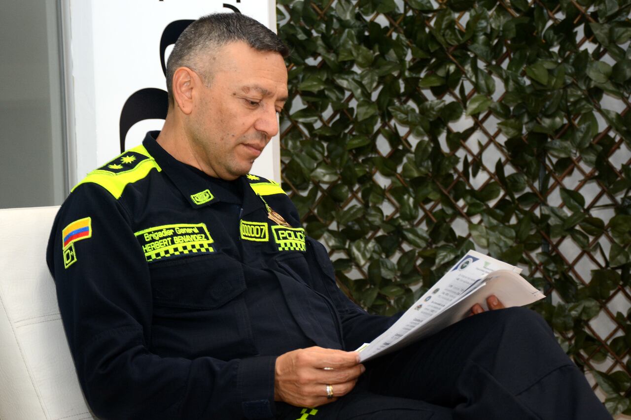 Brigadier General Herbert Luguiy Benavidez Valderrama, nuevo comandante de la Policía Metropolitana de Cali.