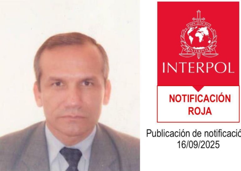Circular Roja de Interpol en contra Carlos Ramón González.