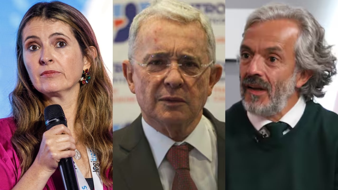 Paloma Valencia, Álvaro Uribe y Juan Daniel Oviedo.