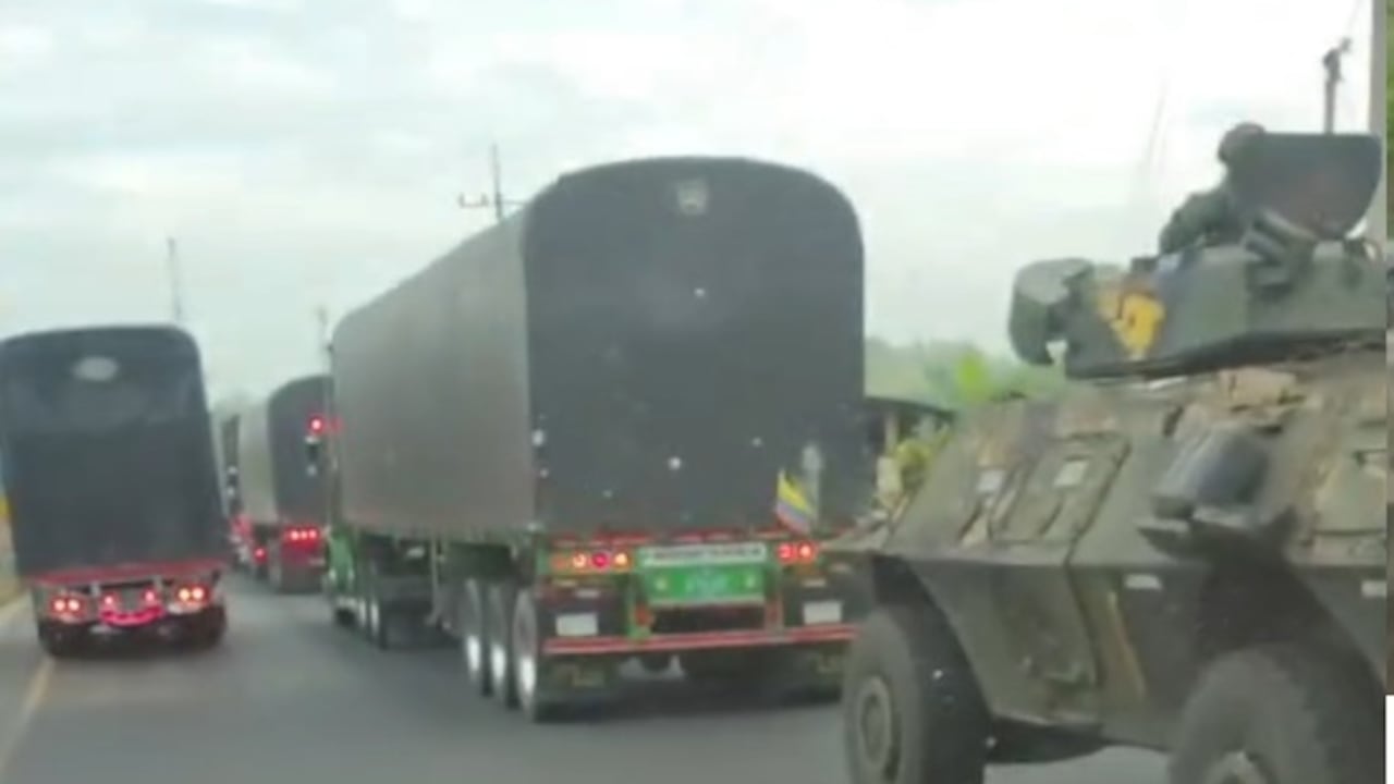 Los militares colombianos contribuyen a la seguridad de los transportadores que tienen como misión movilizar las cargas de café desde la capital de Nariño hacia el centro del país.