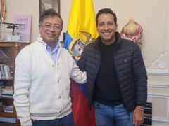 Julián David López, representante a la Cámara por el Partido de la U junto al presidente Gustavo Petro.