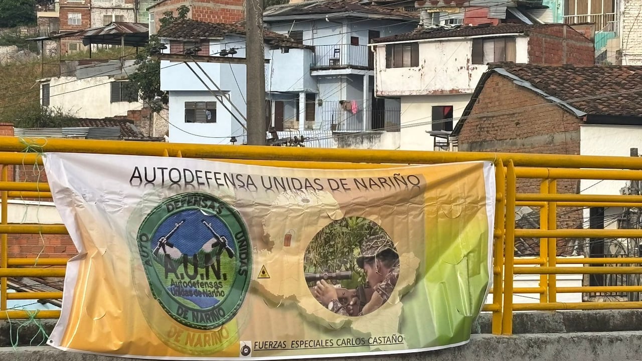 Los mensajes aparecieron en algunos sectores de la comuna 19 de Cali.