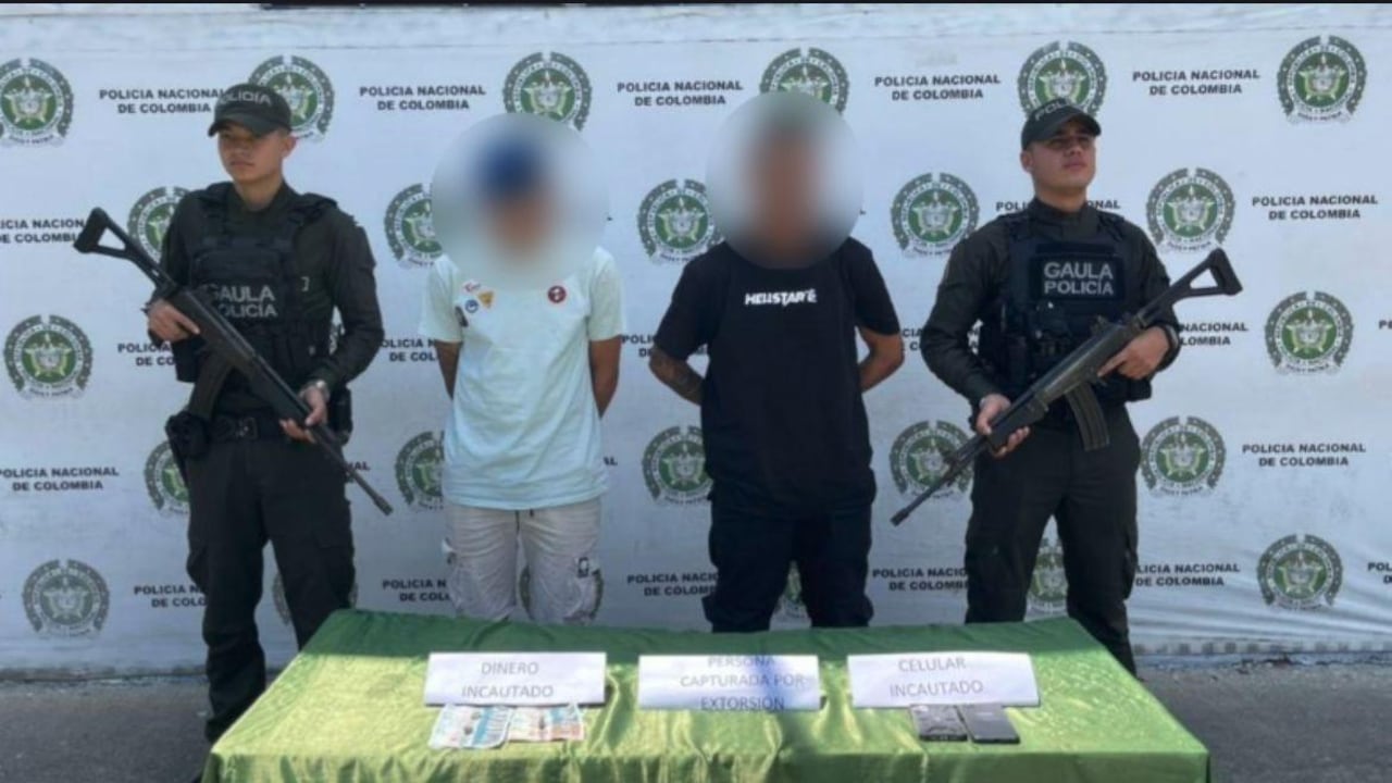 CAPTURADOS EN FLAGRANCIA DOS PRESUNTOS INTEGRANTES DE “LA INMACULADA” POR EXTORSIÓN EN TULUÁ