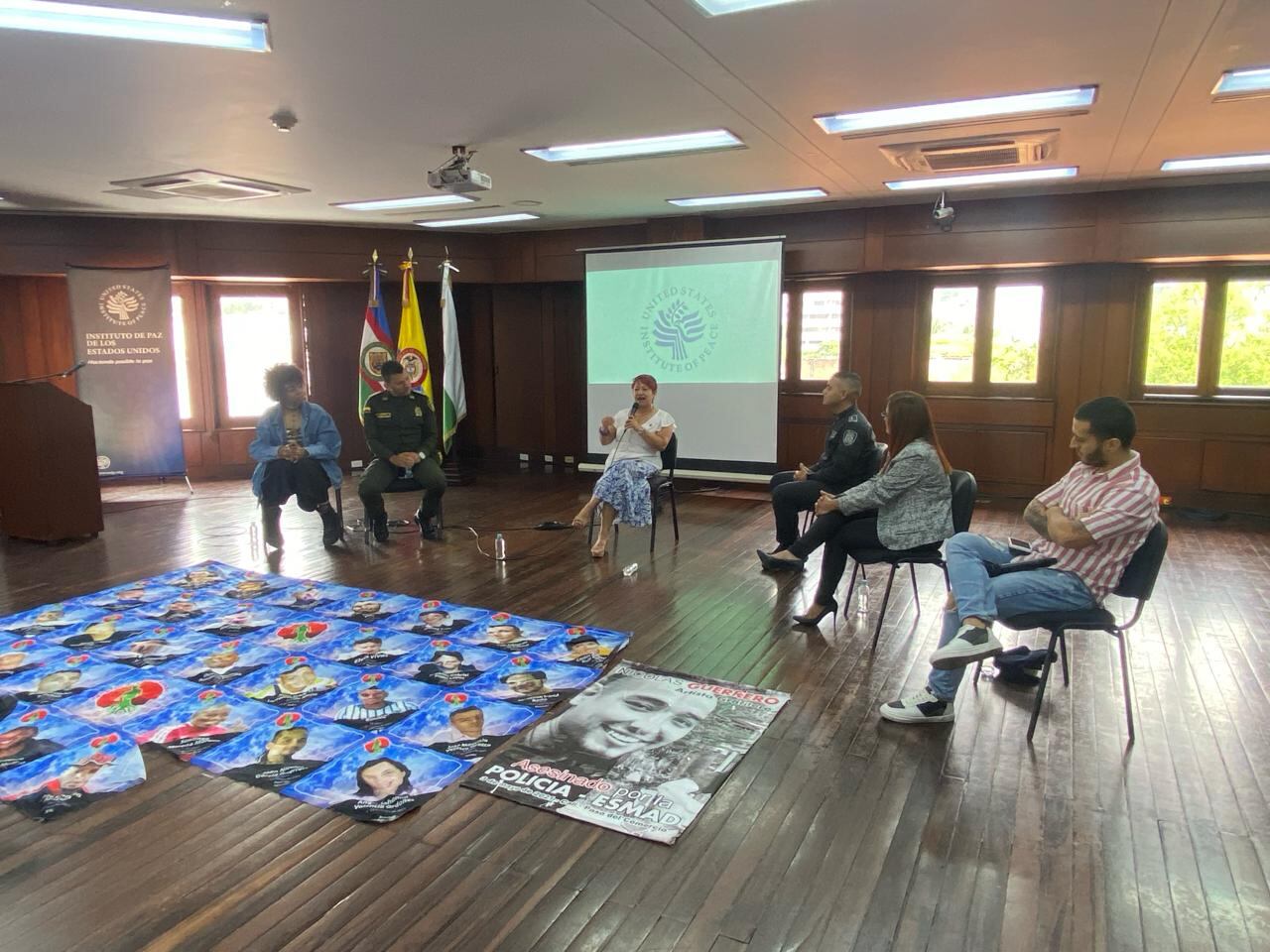 Evento de socialización pública del “Proceso de diálogo entre miembros de la Policía Nacional y ciudadanos manifestantes del estallido social en Cali”.
