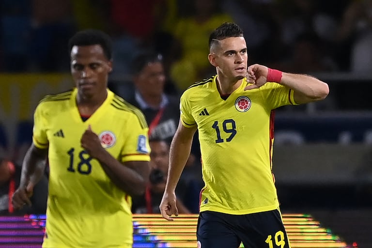 El delantero abrió el marcador en el duelo con Venezuela.
