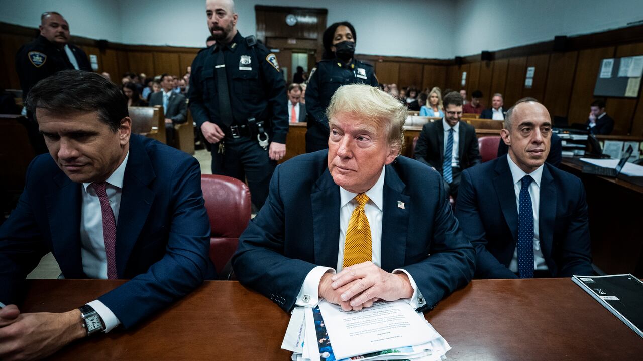 El expresidente Donald Trump en un tribunal federal de Manhattan, en Nueva York, el miércoles 29 de mayo de 2024. (Jabin Botsford/The Washington Post vía AP, Pool)